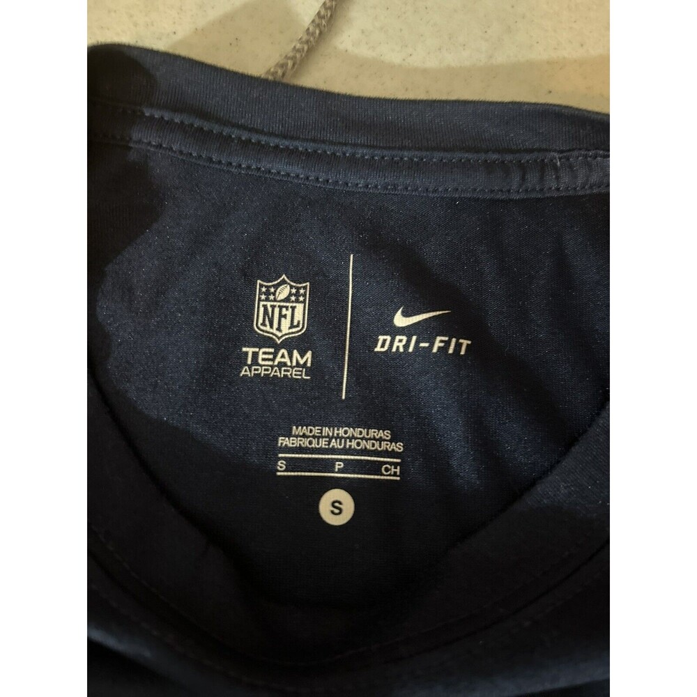 Nike Dallas Cowboys How Bout Them Cowboys Shirt Mens Sz Small Blue Dri Fit - Picture 4 of 7